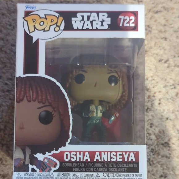 Funko Pop Star Wars Osha Aniseya Figure - Brown and Green - Picture 10 of 10